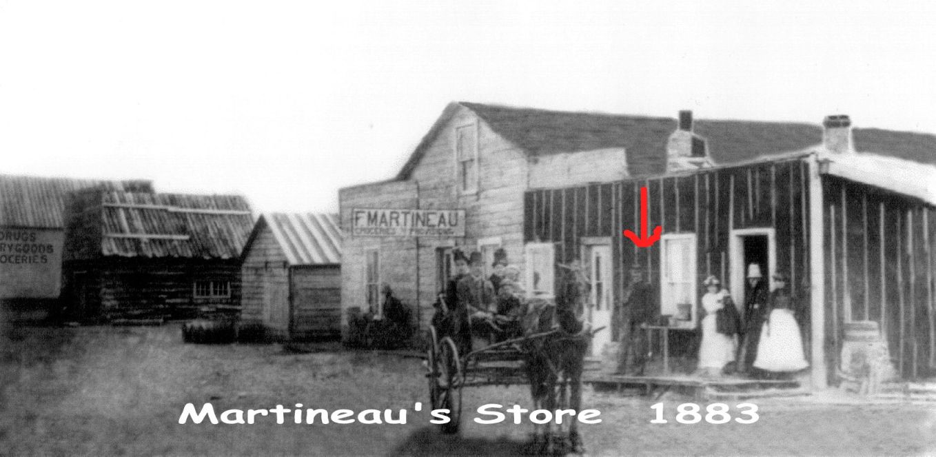 Martineau Store in St. John N.D. circa 1883